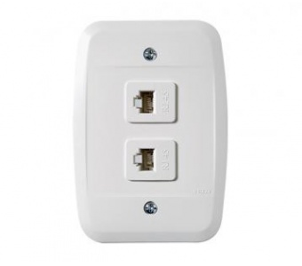 1RJ 11 + 1RJ 45 com Moldura e Conector