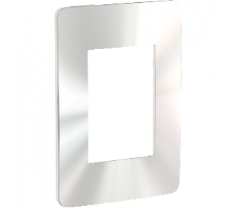 Placa Branca/Chome Gloss