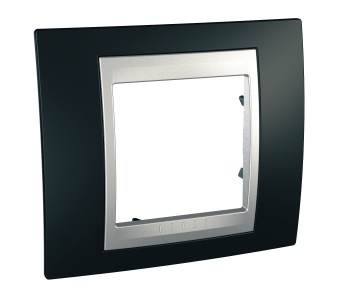 Placa alumínio negro mate