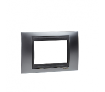 Placa grafite cromo satinado