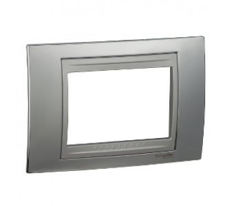 Placa alumínio cromo brillante